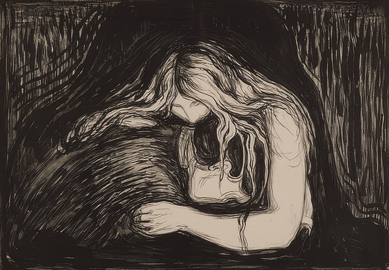 Edvard Munch Vampire Ii EDVARD MUNCH (1863 1944), Vampyr II (Vampire