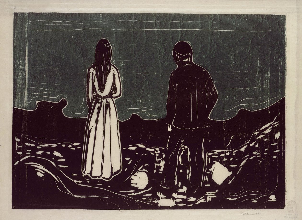 Two People (The Lonely Ones) by Edvard Munch