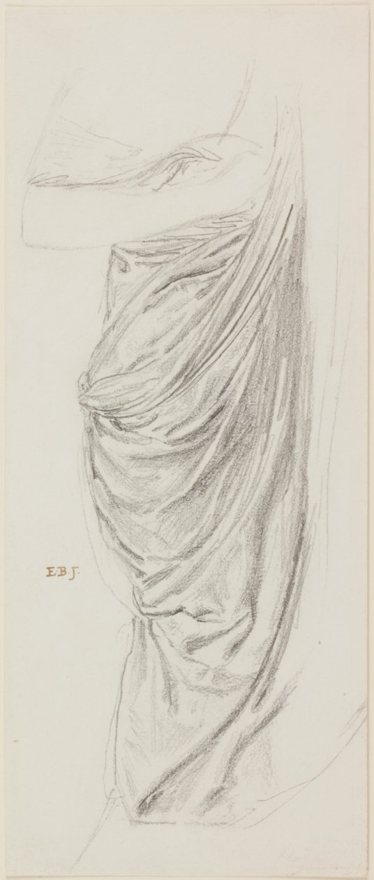 Study of Drapery for Theseus and Ariadne by Edward Burne Jones