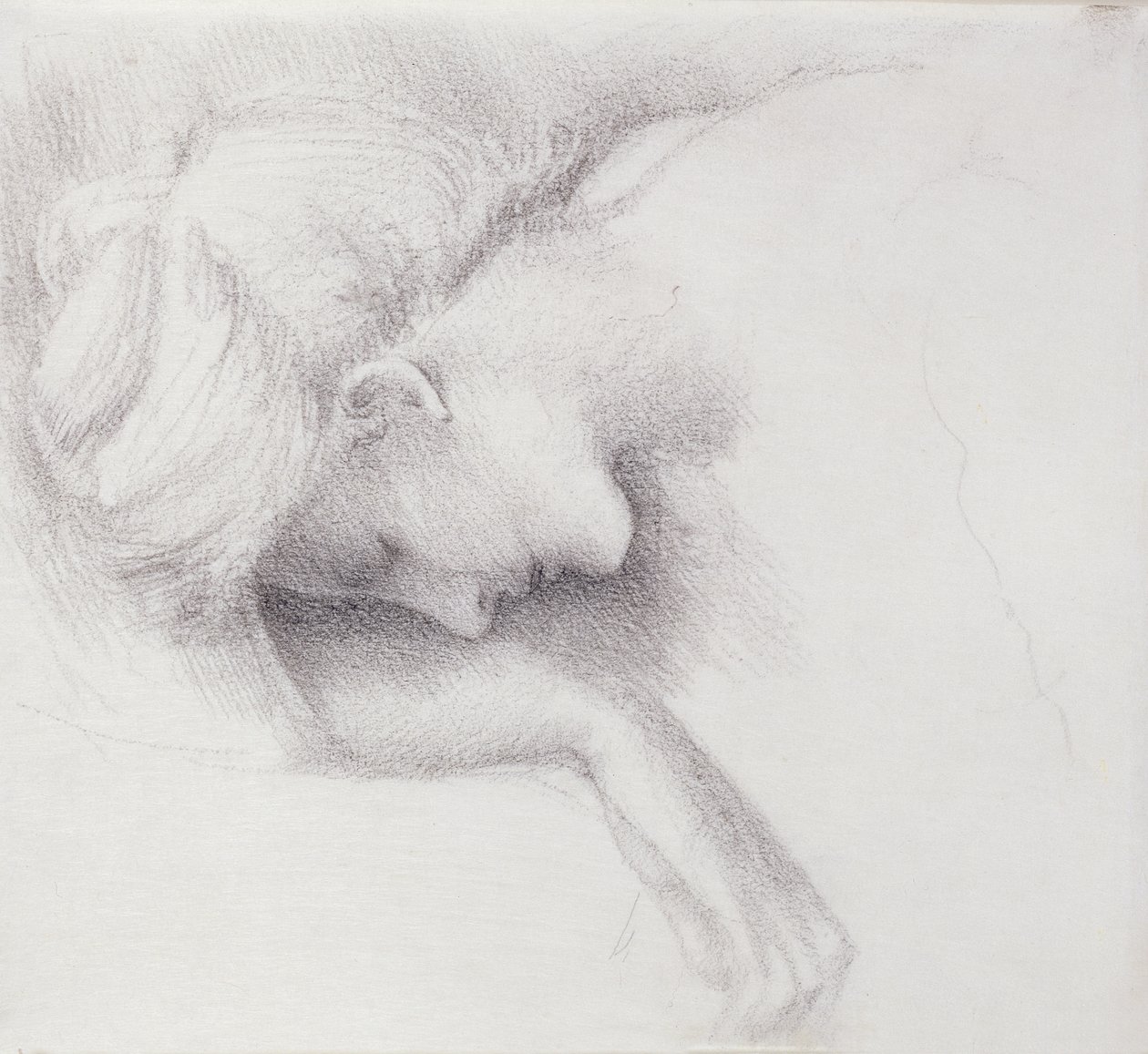 The Garden Court - study for the Briar Rose series by Edward Burne Jones