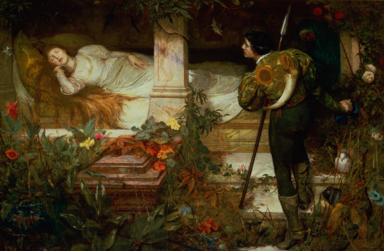 Sleeping Beauty by Edward Frederick Brewtnall
