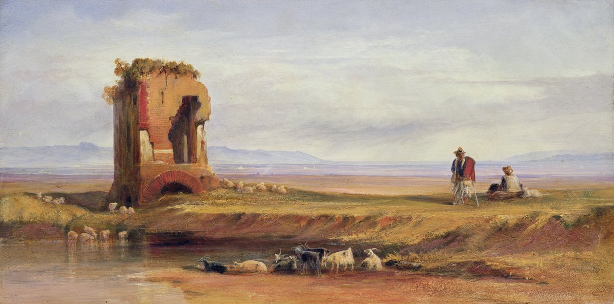 Buon Ricovero in the Roman Campagna, 1878 by Edward Lear