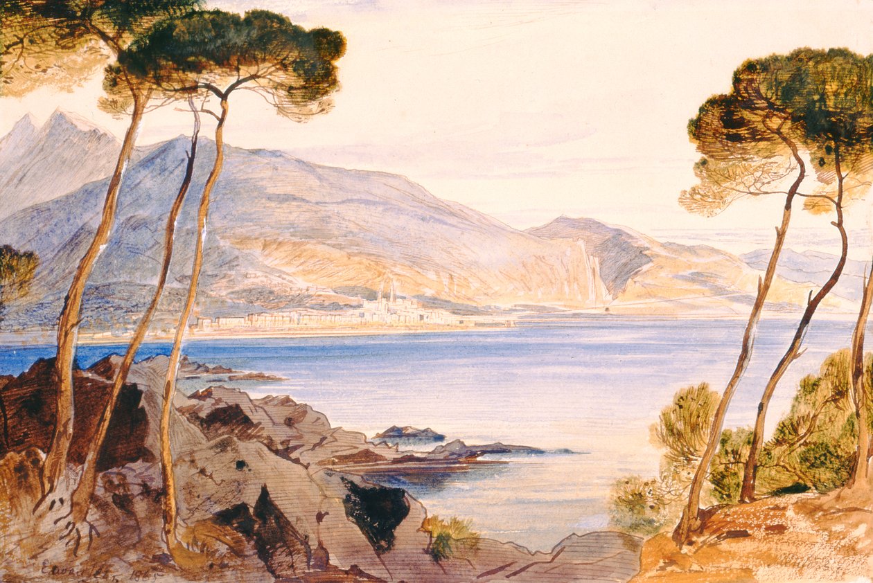 Menton, 1865 by Edward Lear