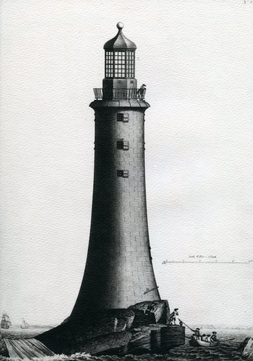 South Elevation of the Stone Lighthouse Completed upon the Edystone