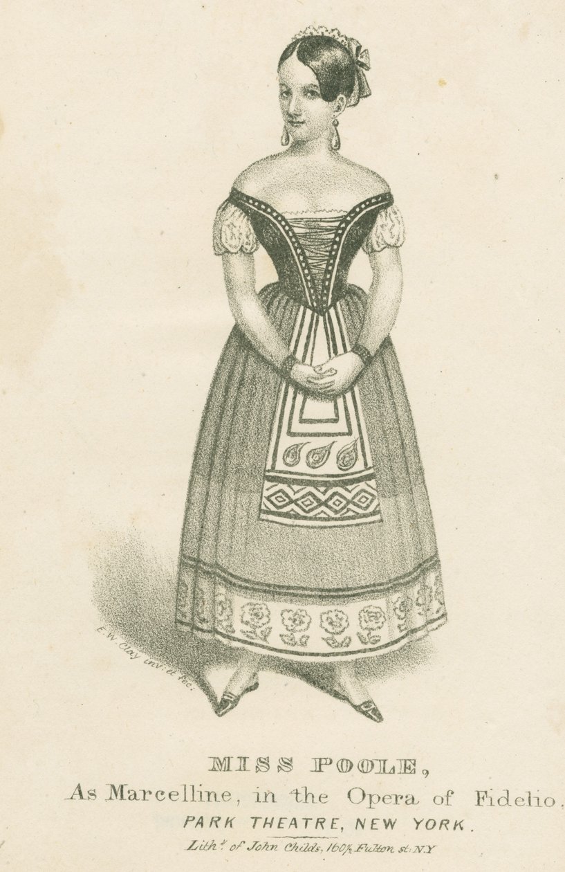 Miss Poole as Marcelline in the Opera of Fidelio, 1839 by Edward Williams Clay
