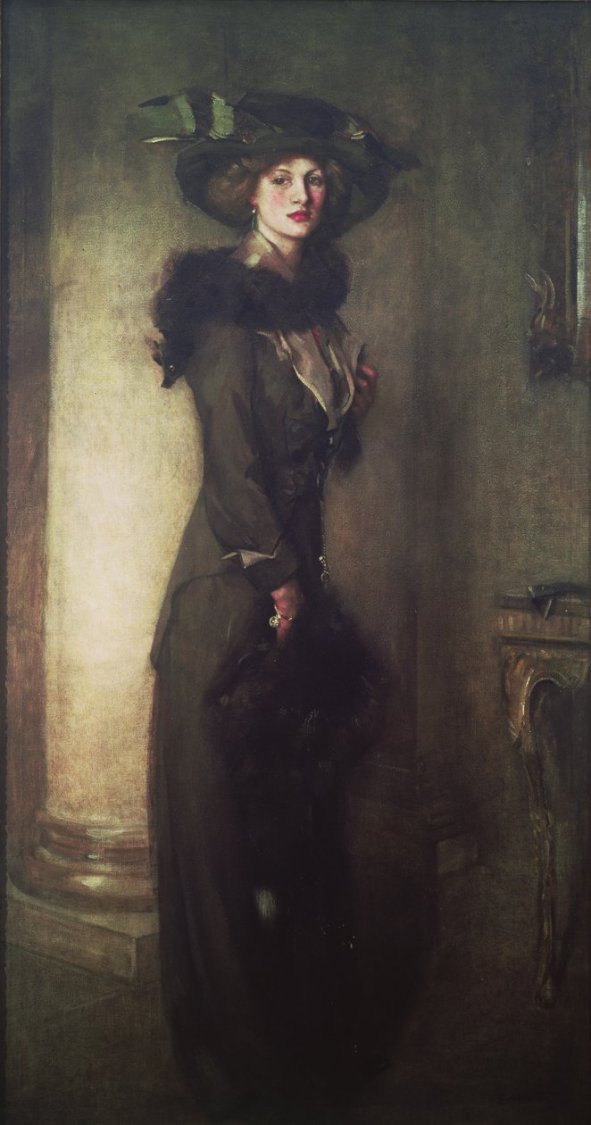 The Beaver Hat, c.1912 by Edward Arthur Walton
