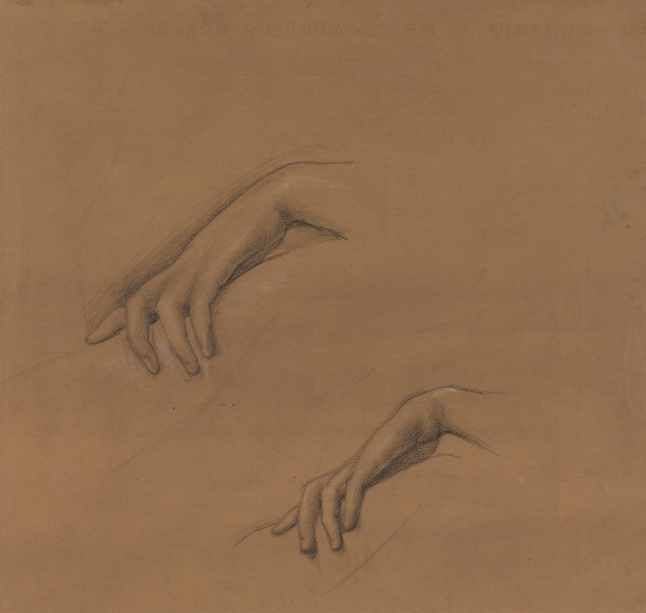 Studies for a Hand in The Godhead Fires by Edward Burne-Jones