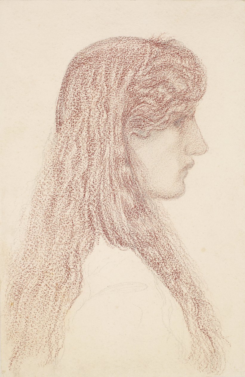 Maria Zambaco - Profile Study by Edward Burne-Jones