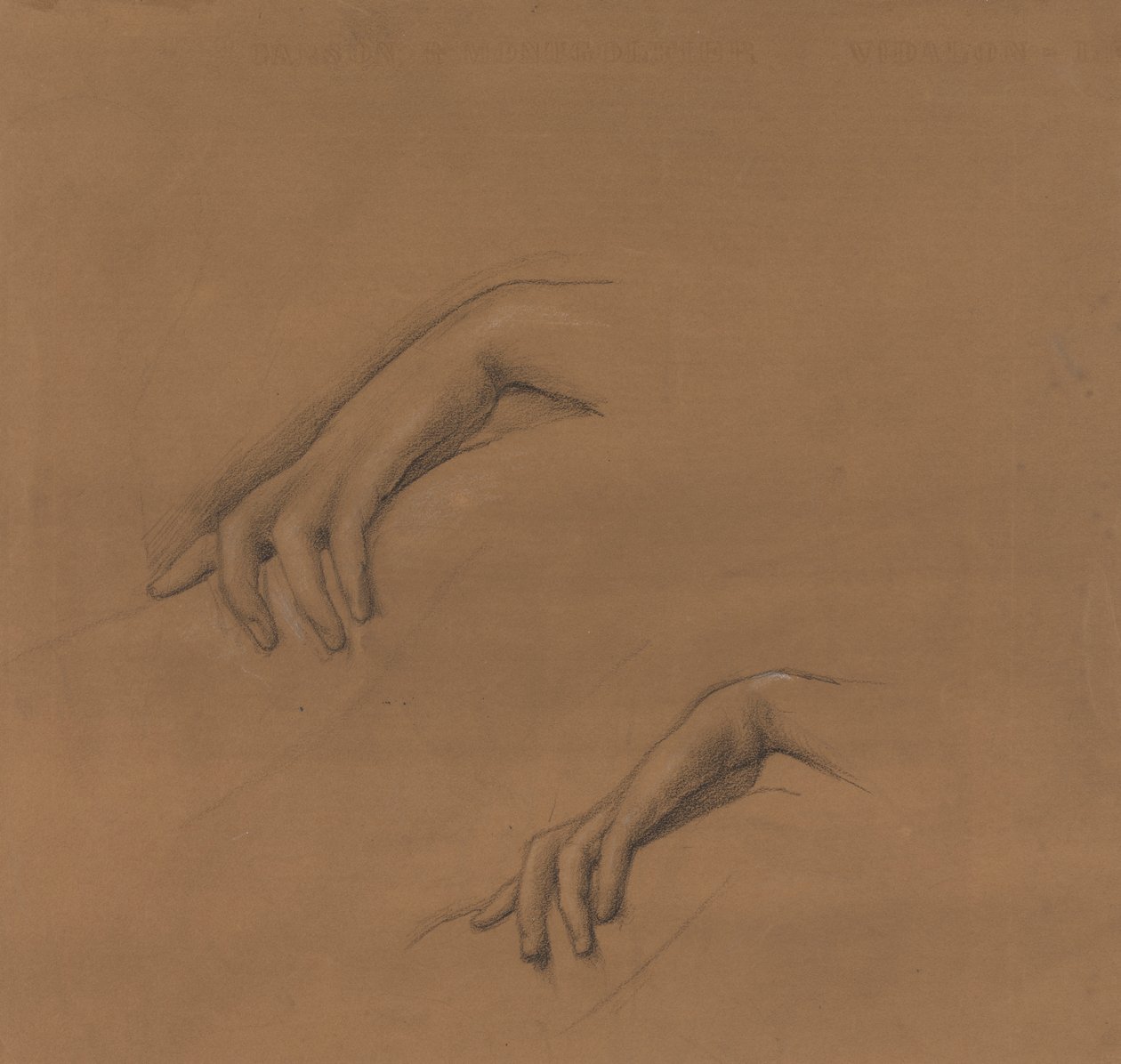 Studies for a Hand in The Godhead Fires by Edward Burne-Jones
