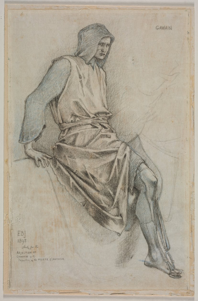 Study for the Failure of Gawain from the Holy Grail Tapestries by Edward Burne-Jones