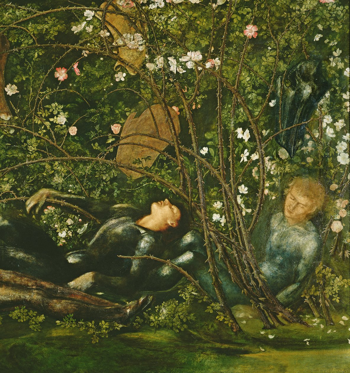 The Knights and the Briar Rose (detail) by Edward Burne Jones
