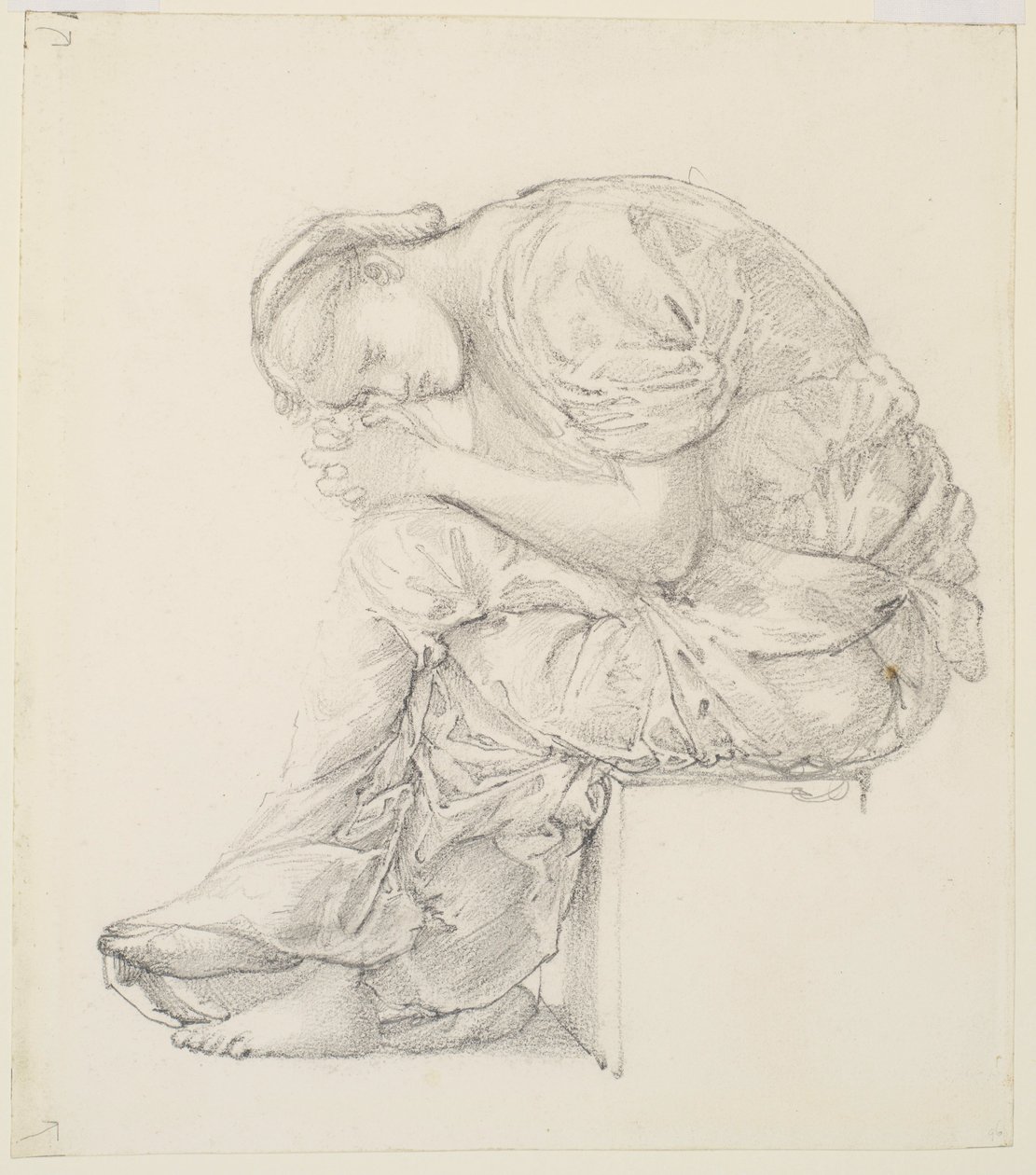 The Lament - Study for the Figure on the Right by Edward Burne Jones