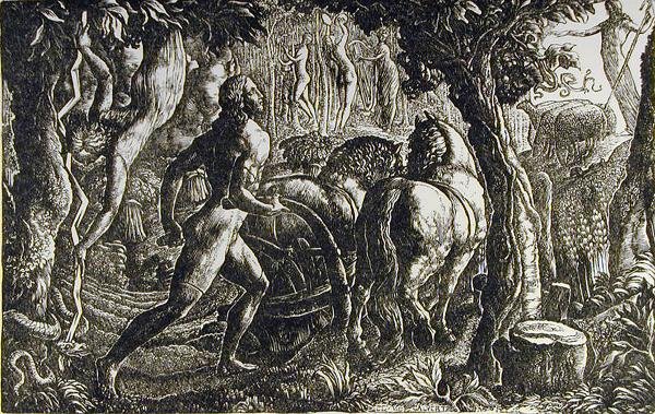 The Ploughman - Christian Ploughing the last Furrow of Life by Edward Calvert