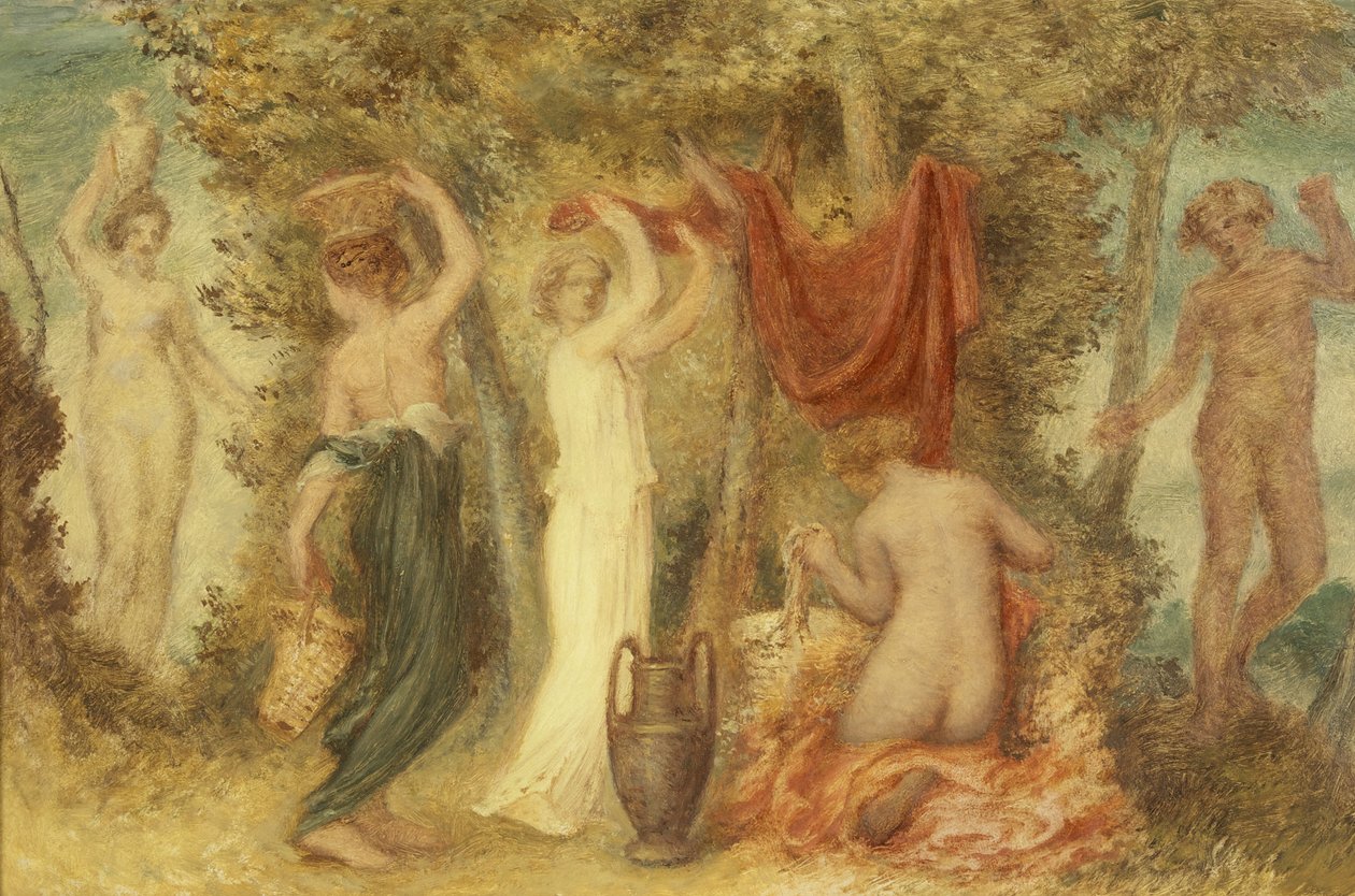 Votive Offerings - Classical Scene by Edward Calvert