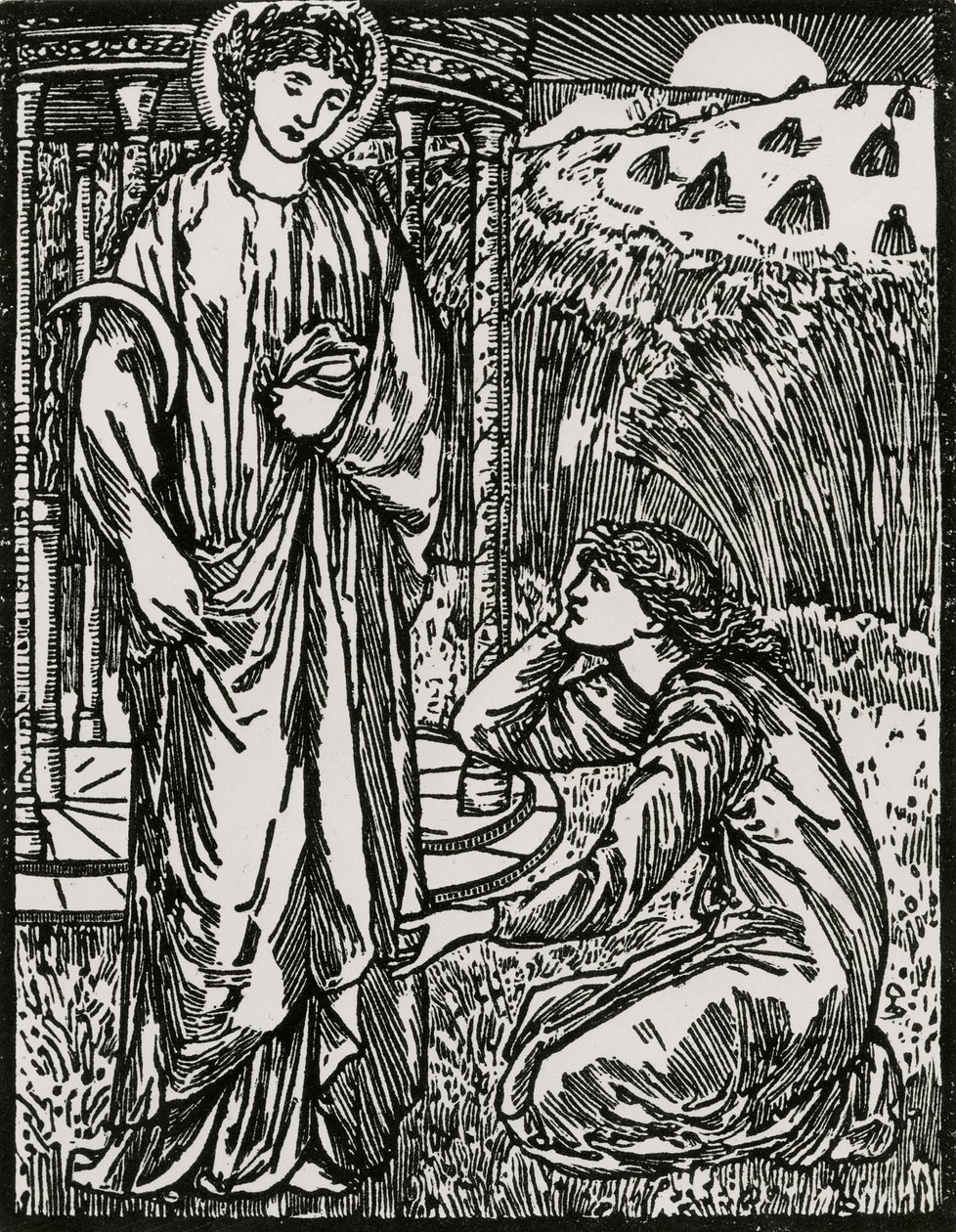 Psyche and Ceres by Edward Coley (after) Burne Jones