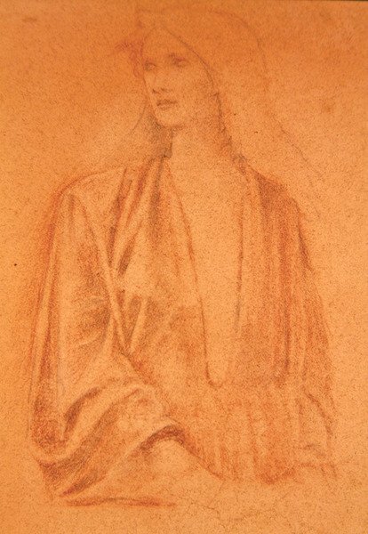 Study of a Girl by Edward Coley Burne Jones