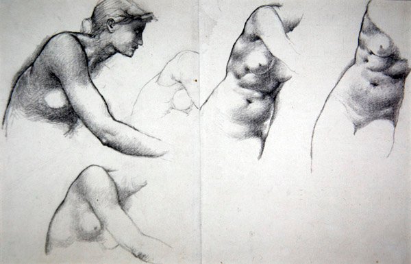 The Tree of Forgiveness - Study for the figure of Phyllis by Edward Coley Burne Jones