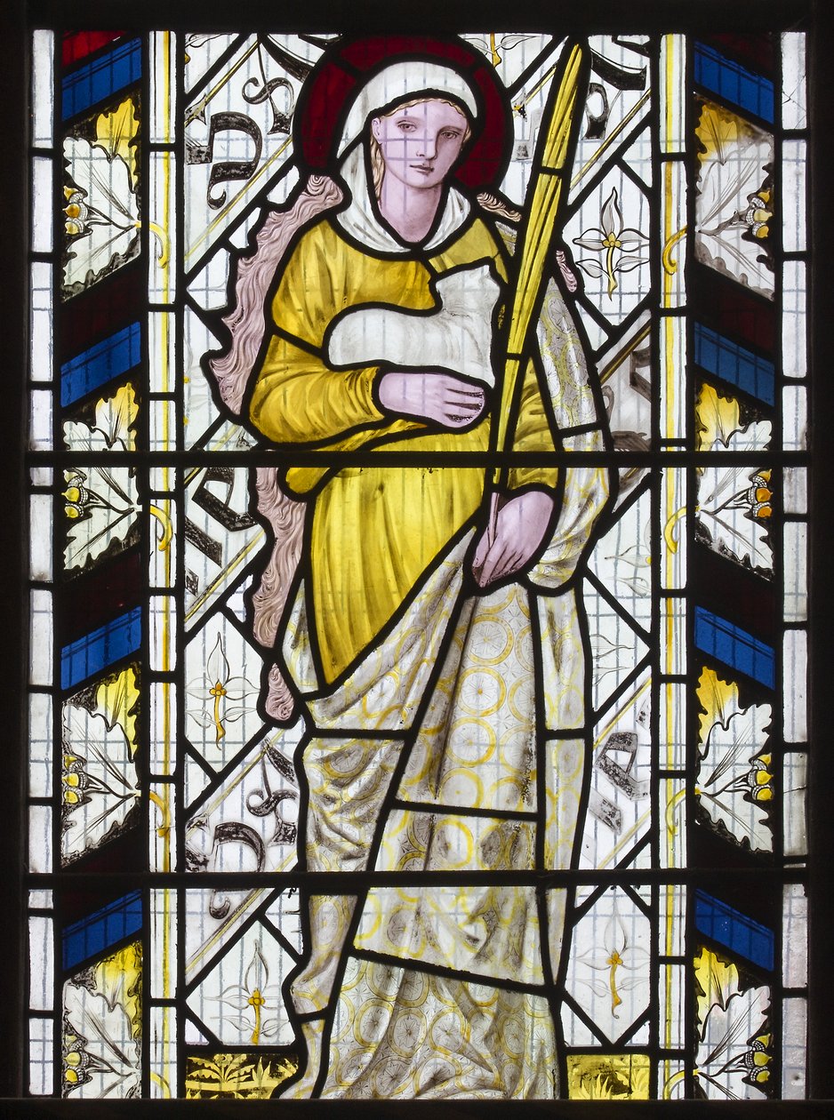 St Agnes by Edward Burne Jones