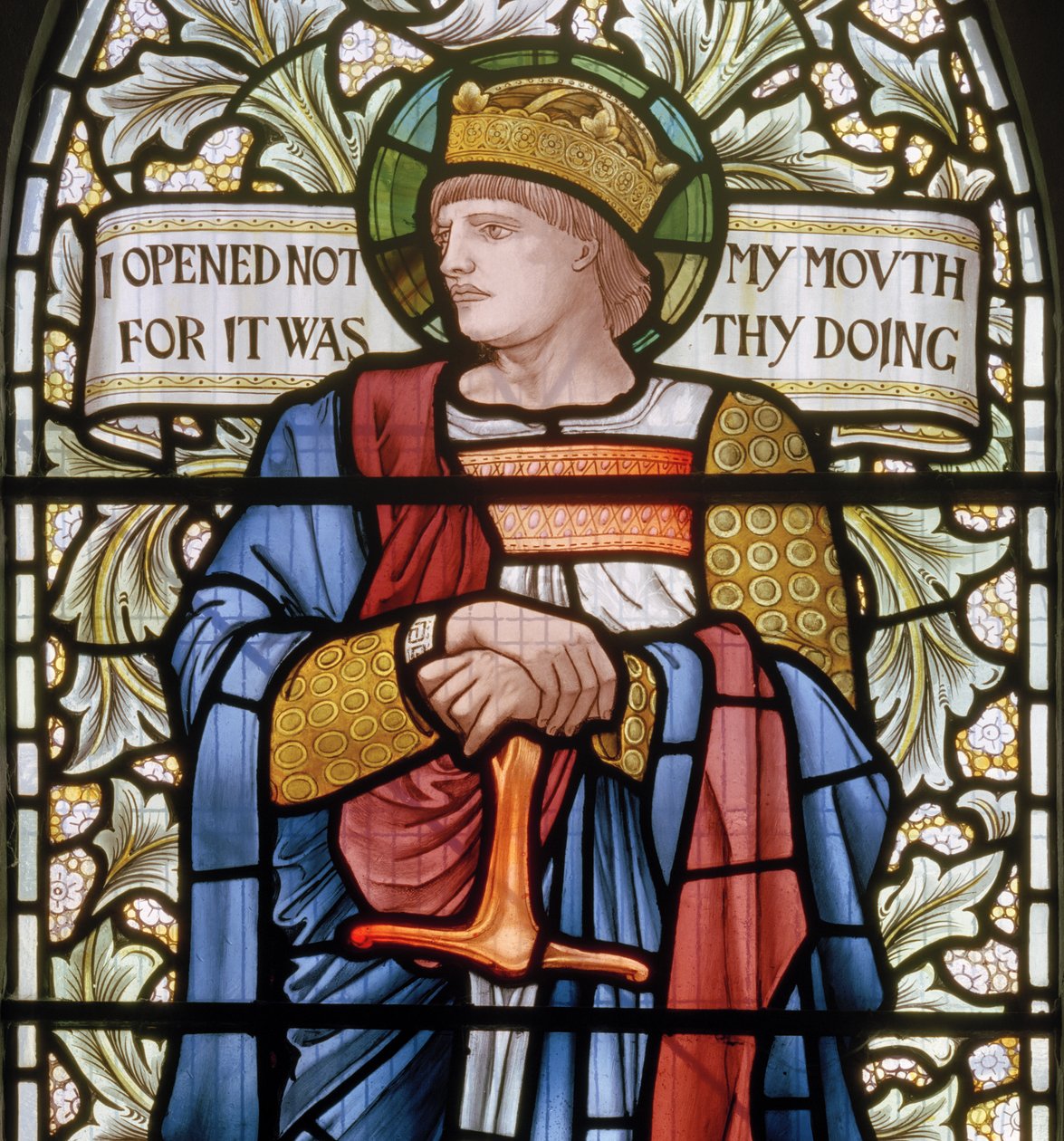 King Ethelbert (detail) by Edward Coley and Dearle Burne Jones