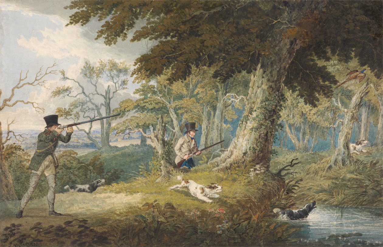 Pheasant Shooting by Edward Duncan
