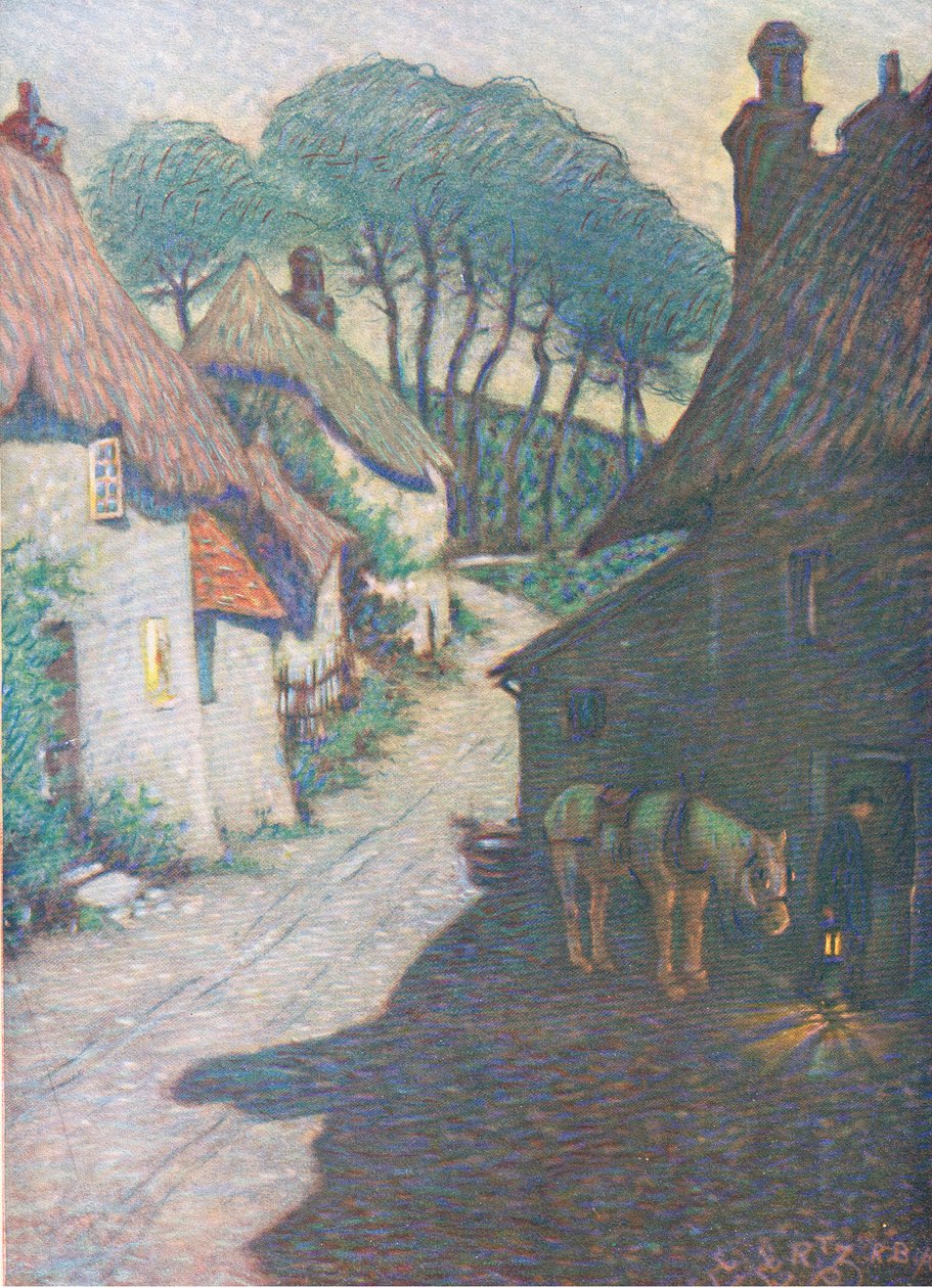 Thurlstone village, South Devon, from Hutchinson