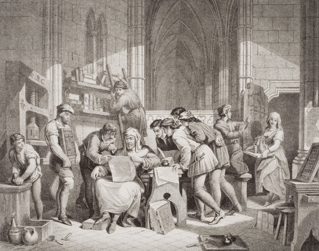 Introduction of the art of printing, from 