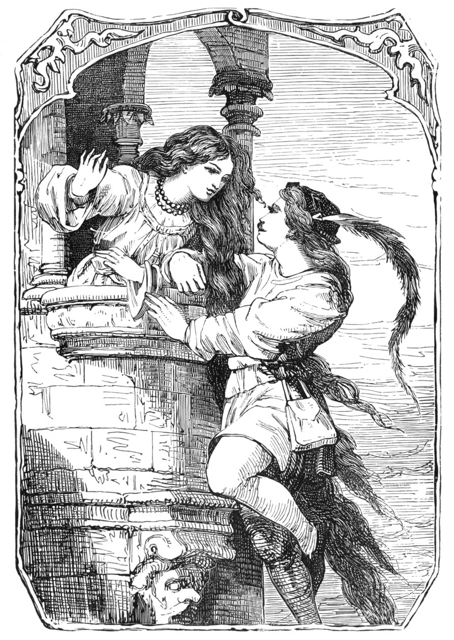 Rapunzel, 1901 by Edward Henry Wehnert