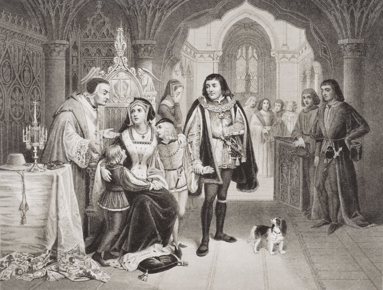 The sons of Edward IV parted from their mother by Richard Duke of Gloucester, 16th June 1483, from 