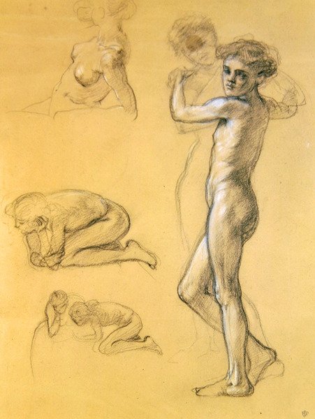 Study for Idle Fears (III) by Edward John Poynter