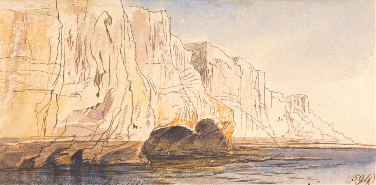 Abu Fodde, 4:00 pm, 4 March 1867 by Edward Lear