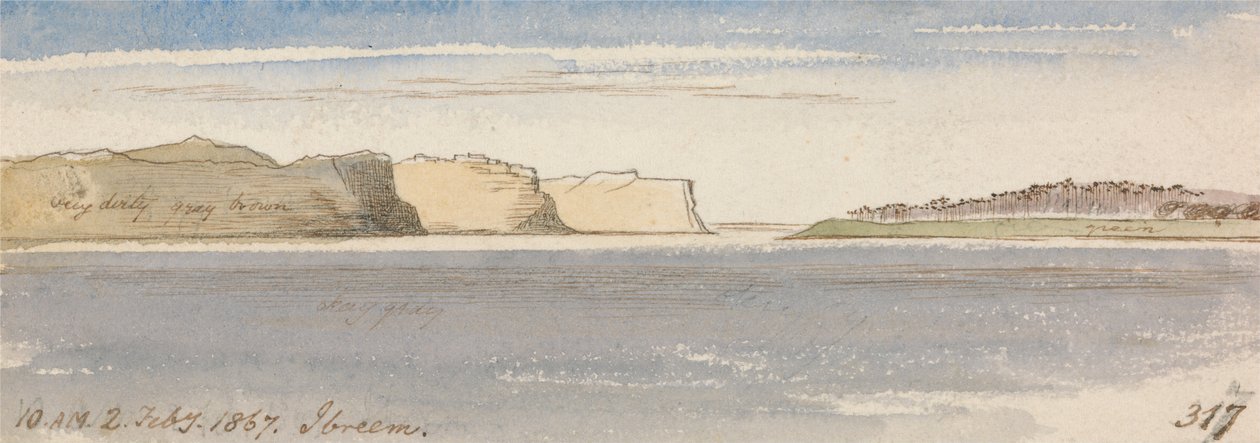 Ibreem, 10:00 am, 2 February 1867 by Edward Lear