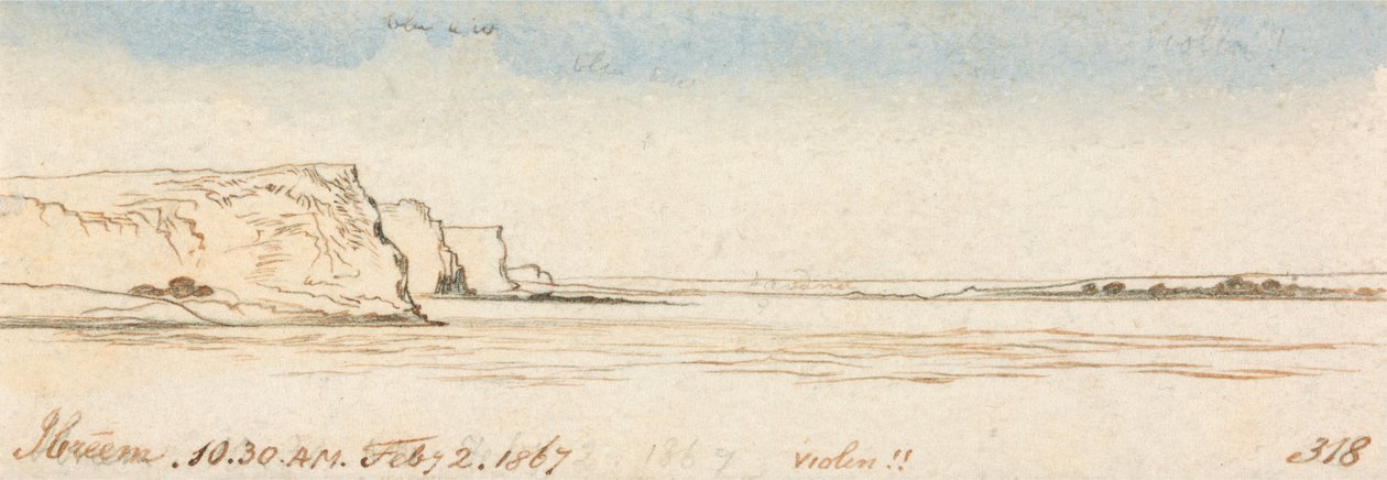 Ibreem, 10:30 am, 2 February 1867 by Edward Lear