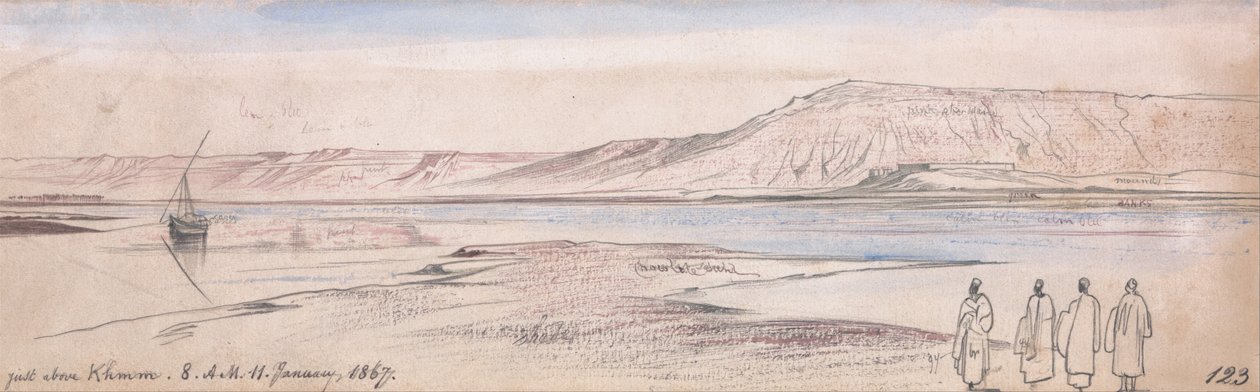 Just above Ekhmim by Edward Lear
