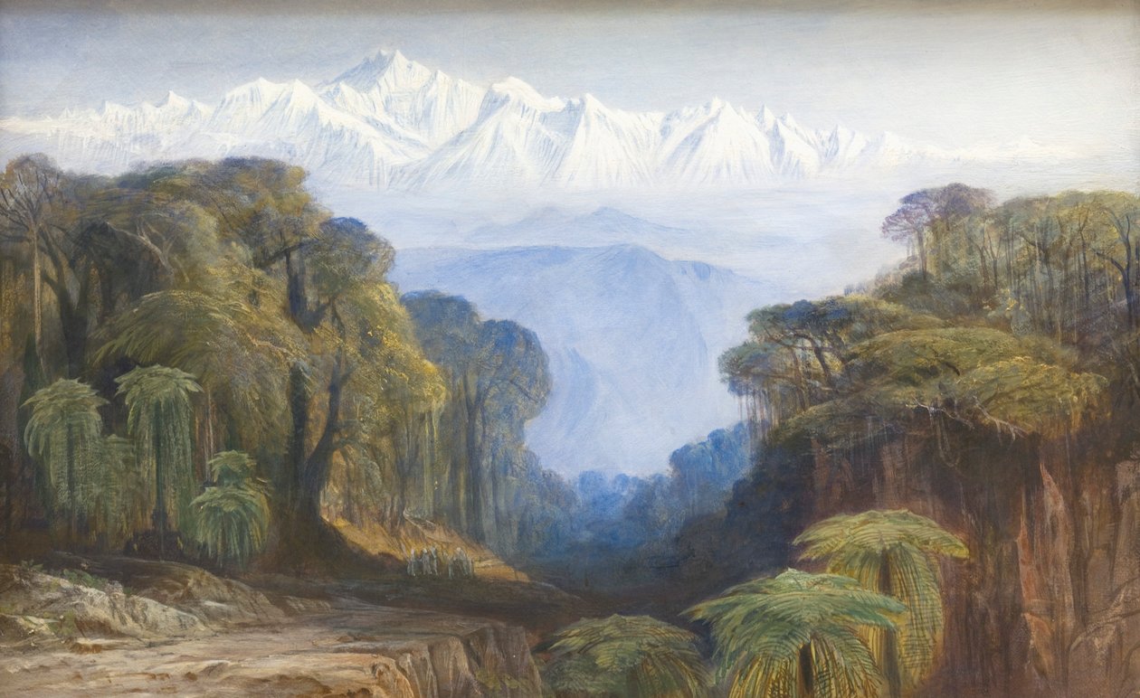 Kinchinjunga by Edward Lear: High-quality fine art print