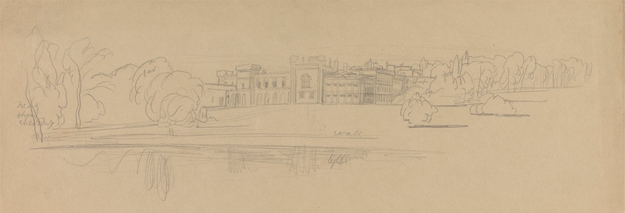 Knowsley Hall by Edward Lear
