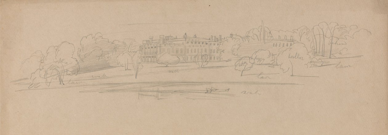 Knowsley Hall by Edward Lear