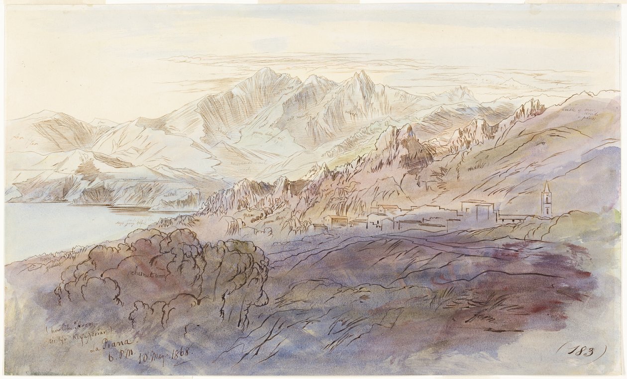 La Piana by Edward Lear