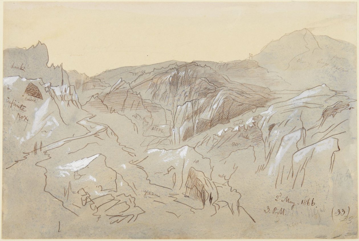 Mountains in Dalmatia by Edward Lear