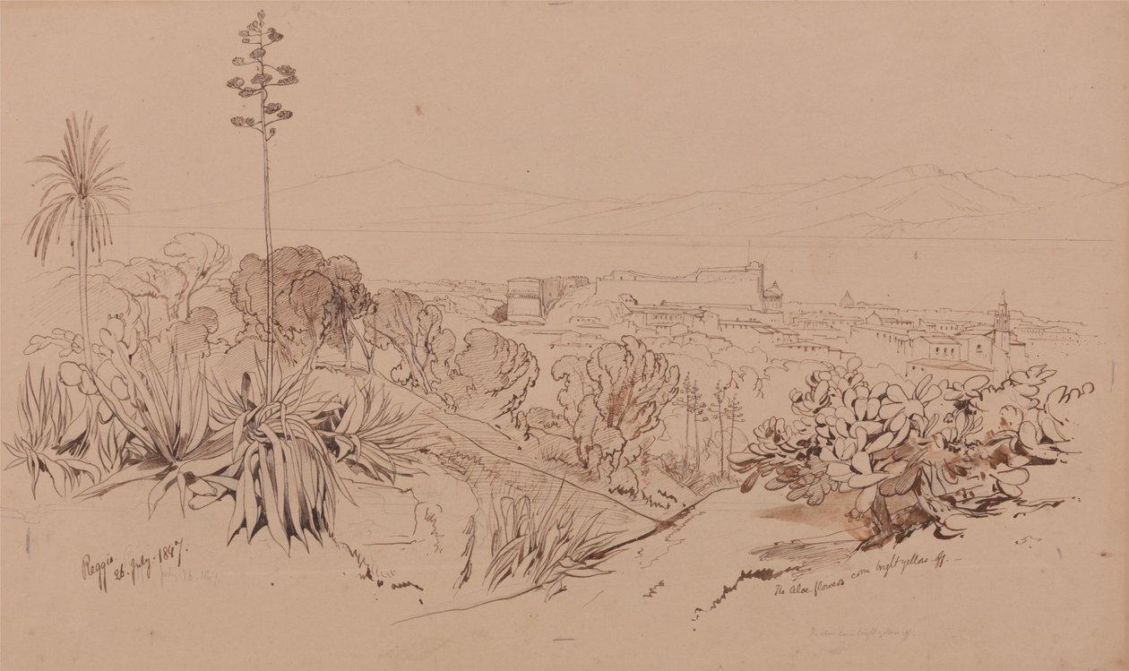 Reggio, 26 July 1847 by Edward Lear