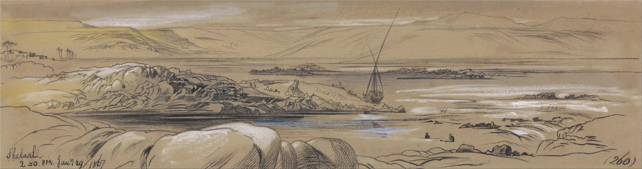 Shelaal, 2:30 am, 29 January 1867 by Edward Lear