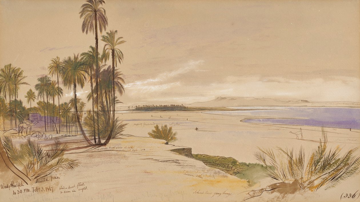 Wadi Halfa, Sudan by Edward Lear