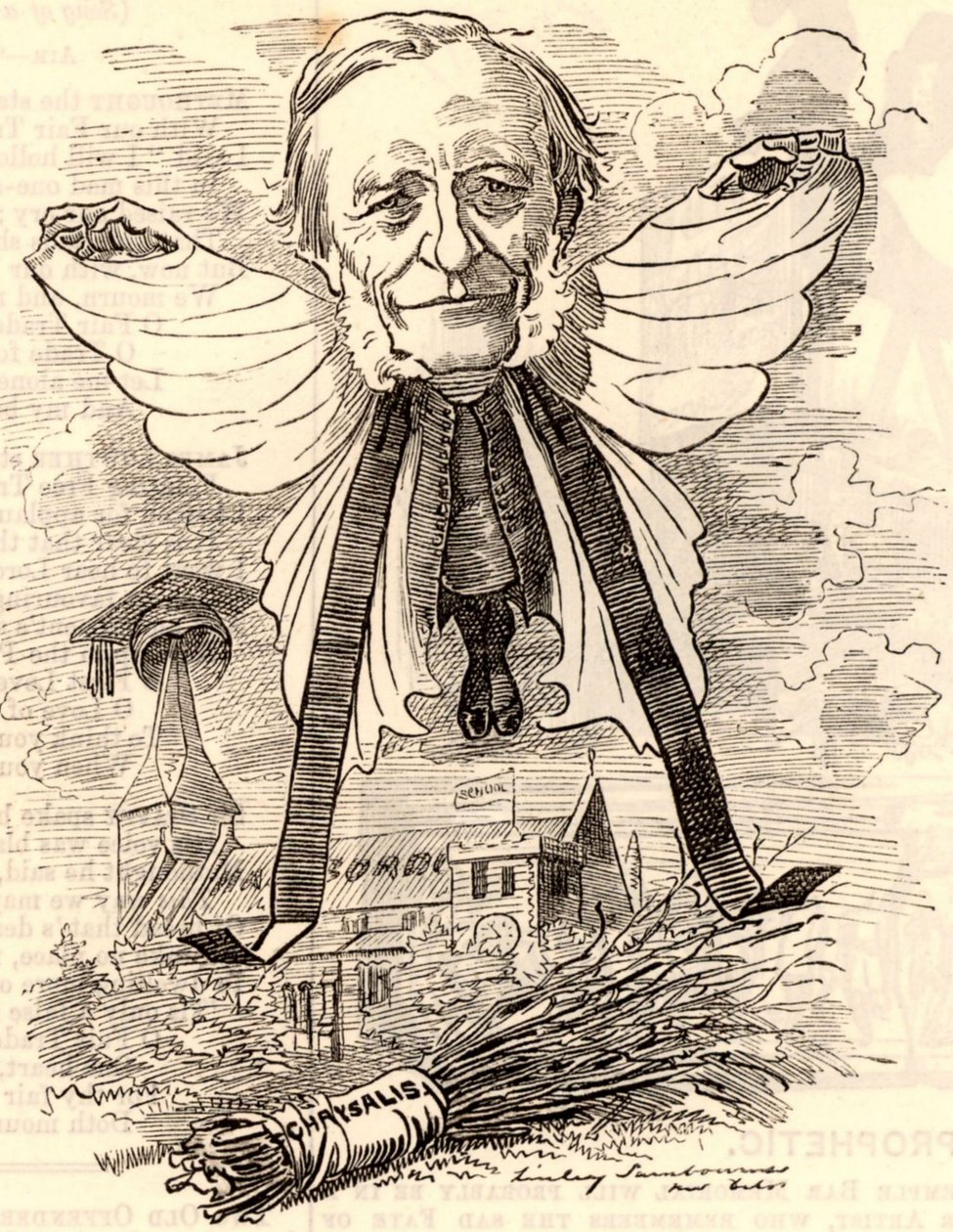 Caricature of George Granville Bradley by Edward Linley Sambourne