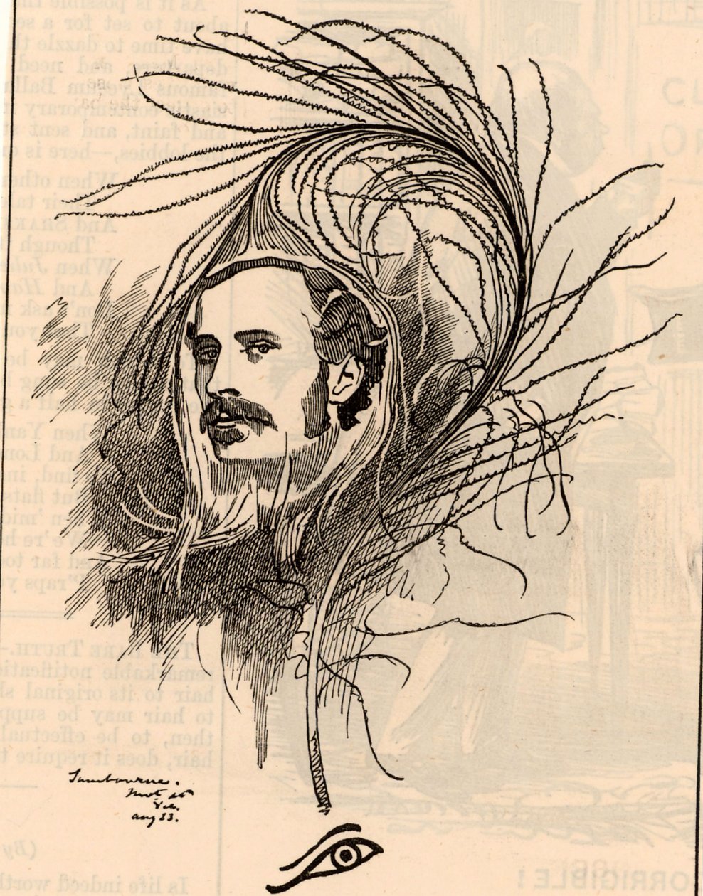Cartoon of Ellis Ashmead-Bartlett by Edward Linley Sambourne