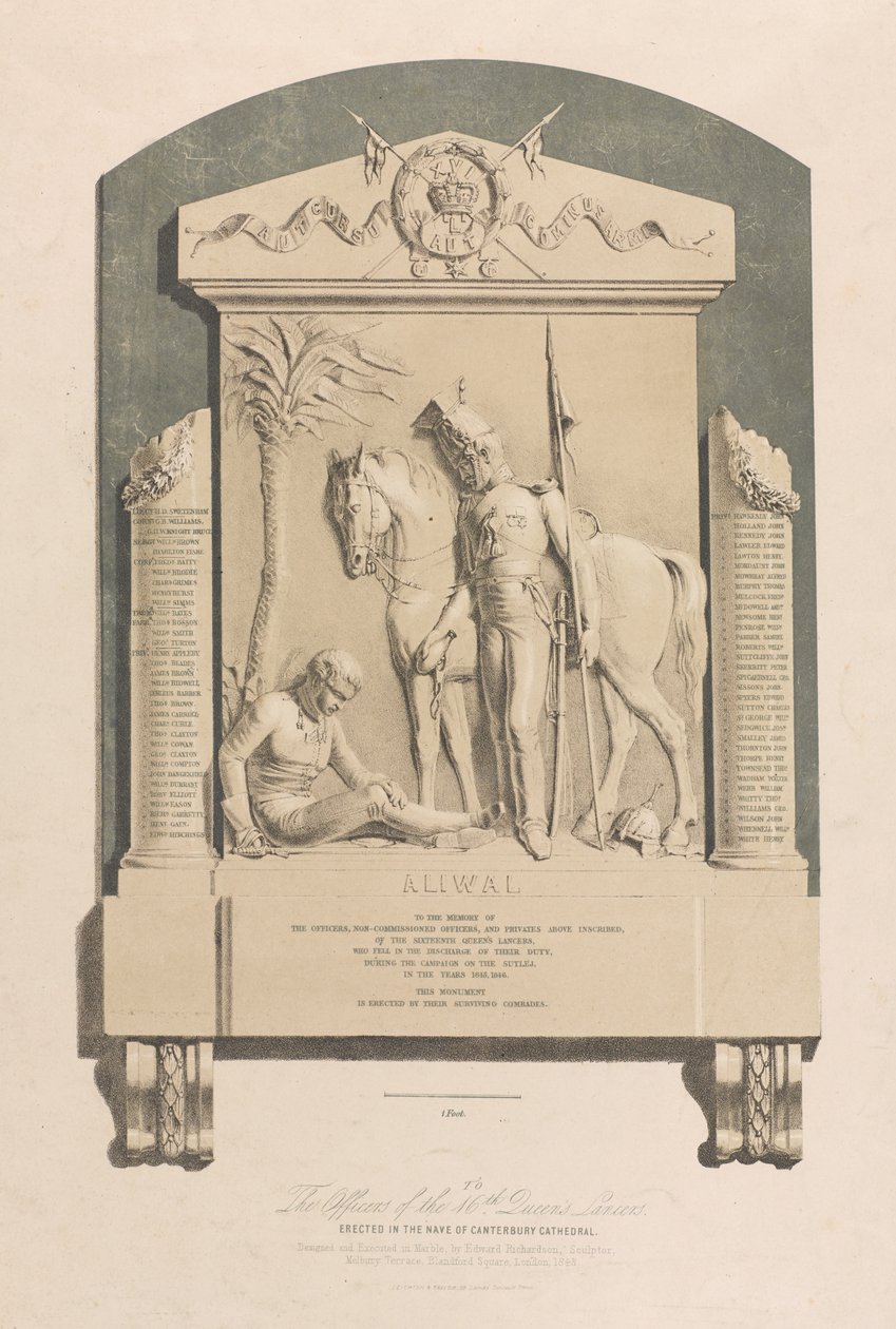 Aliwal Memorial, Canterbury Cathedral