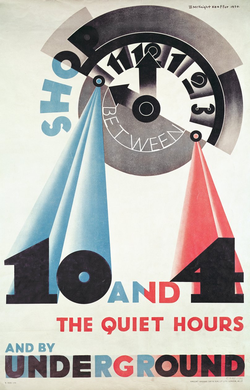 Advertisement for London underground by Edward McKnight Kauffer