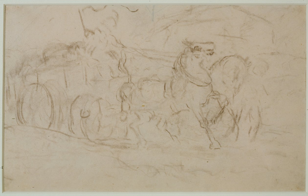 Horse and Cart (#9) by Edward Mitchell Bannister