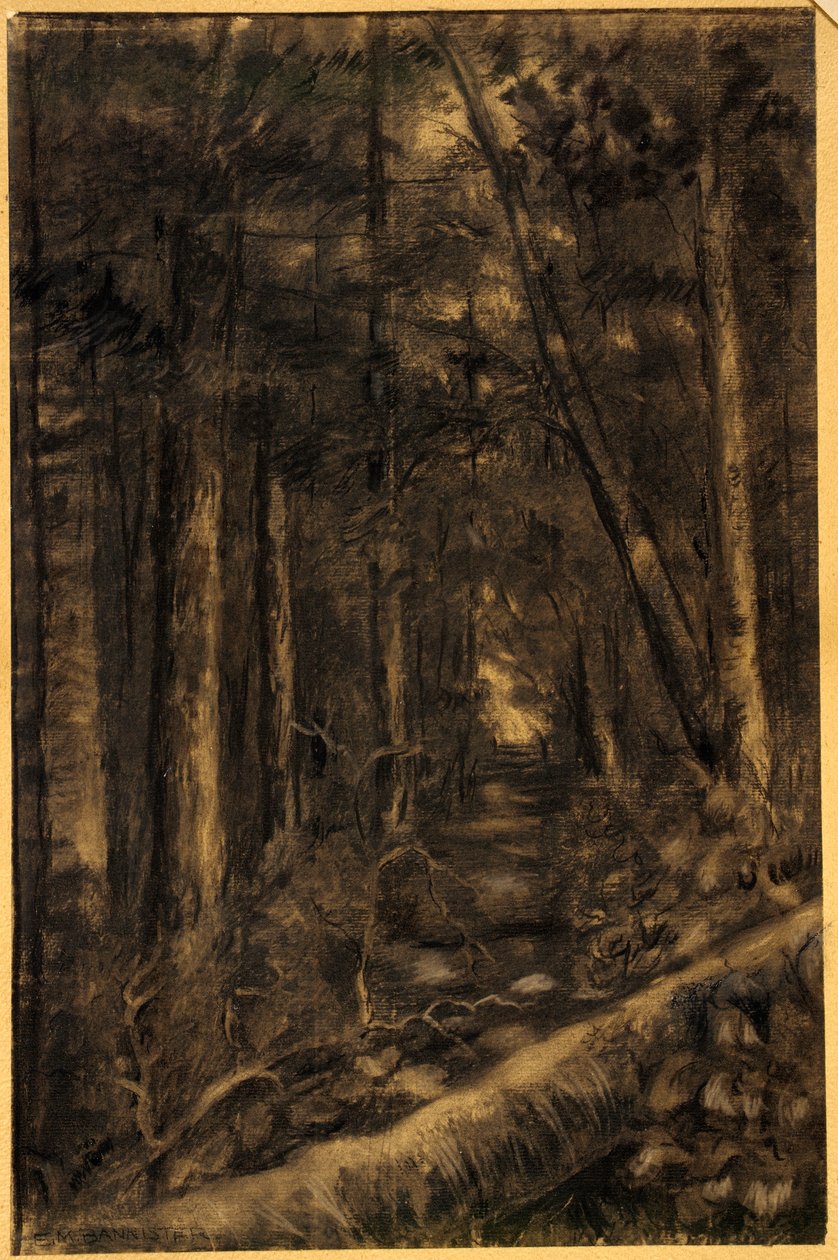 Landscape with Path through Forest by Edward Mitchell Bannister