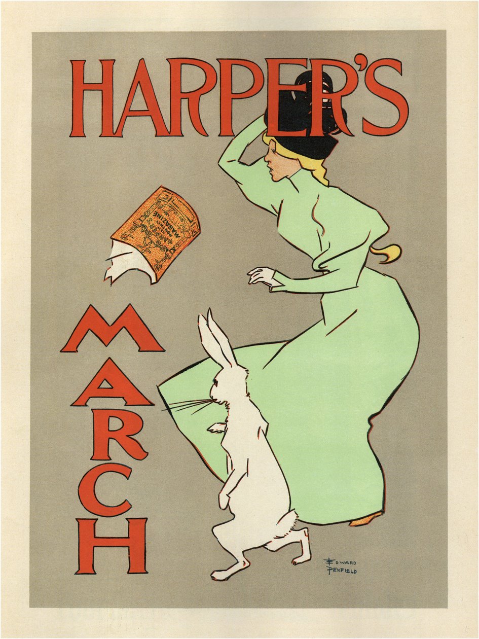 Harpers March, 1894 by Edward Penfield