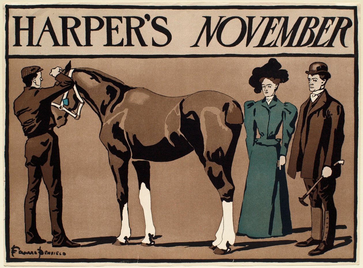 Lady and Gentleman at the Horse Show, November Harper