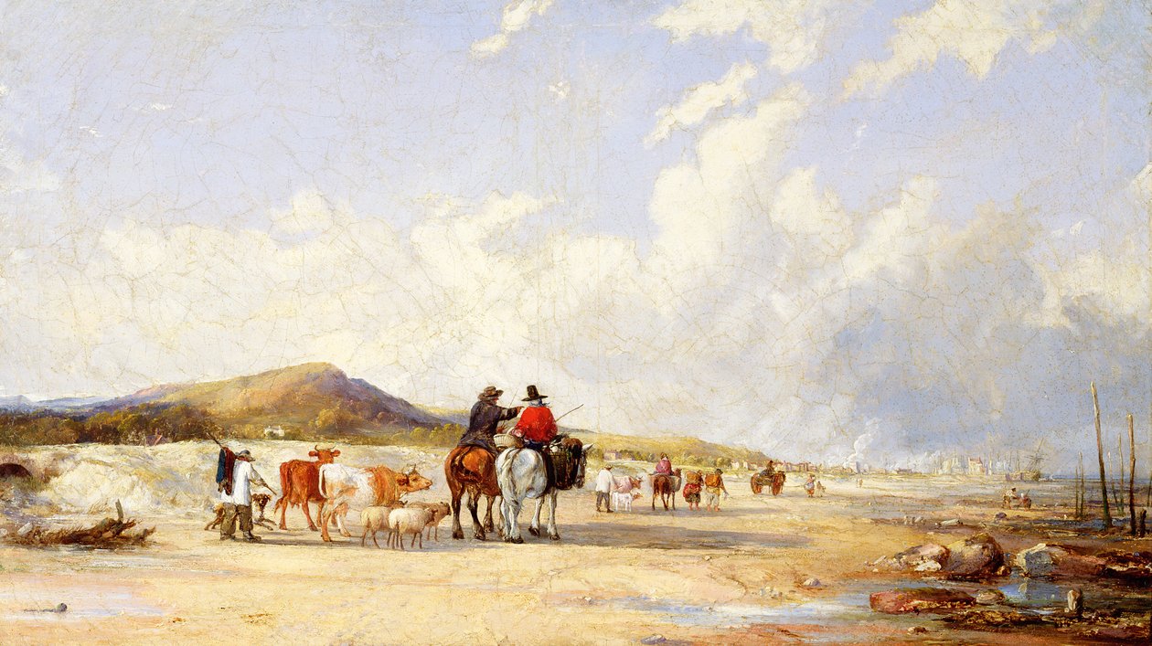 Crossing the Sands to Swansea Market by Edward Pritchard